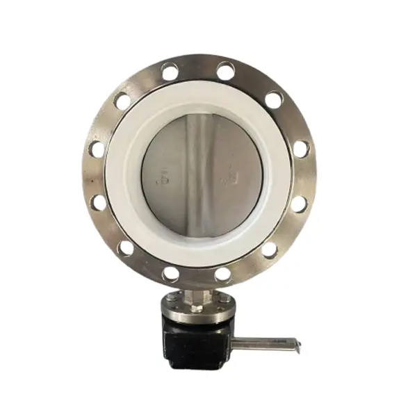 Acid Alkali Acid Stainless suye Flange Butterfly Valve